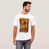 GRILLEN illustrierter T - Shirt (Vorne ganz)