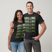 Grillen im grünen Text T-Shirt (Unisex)