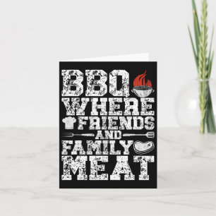 Grillen, in der Freunde und Familie Grillfreunde G Karte