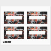 GRILLEN Inspiriertes Siegel Rechteckiger Aufkleber (Blatt)