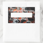 GRILLEN Inspiriertes Siegel Rechteckiger Aufkleber (Tasche)