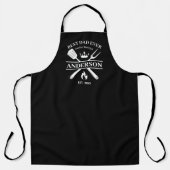 GRILLEN King Barbecue Personalisiert | Bester Vate Schürze (Vorderseite)