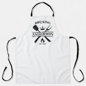 GRILLEN King Barbecue Personalisiert Schürze (Vorderseite)