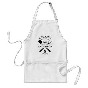 GRILLEN King Barbecue Personalisiert Schürze