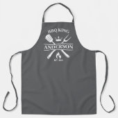 GRILLEN King Barbecue Personalisiert Schürze (Vorderseite)