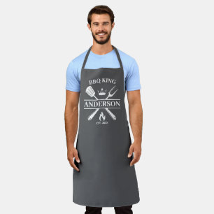 GRILLEN King Barbecue Personalisiert Schürze