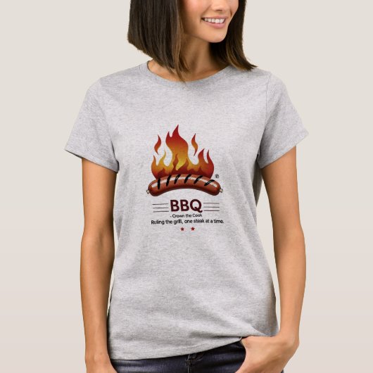 GRILLEN King - Bold & Fun T-Shirt für Hinterhofque (Vorderseite)