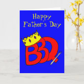GRILLEN King Father's Day Card Karte (Gelbe Blume)