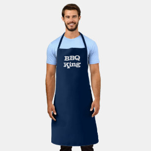 GRILLEN King marineblau moderner Küchengrill Schürze