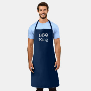 GRILLEN King navy blauer, moderner, eleganter Gril Schürze
