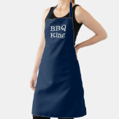 GRILLEN King navy blauer, moderner, eleganter Gril Schürze (InSitu)