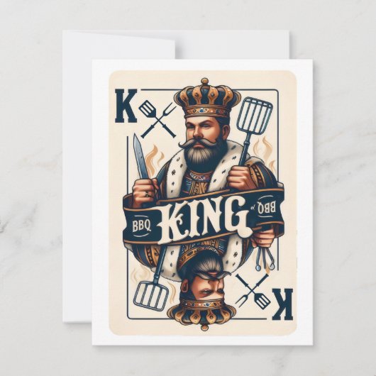 GRILLEN King of the Barbecue Grill Fathers Gift (Vorderseite)