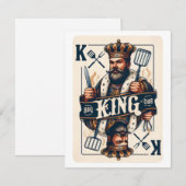 GRILLEN King of the Barbecue Grill Fathers Gift (Vorne/Hinten)