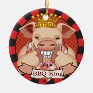 GRILLEN King Pig Zollschmuck Keramikornament