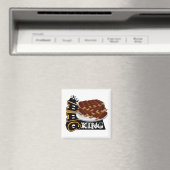 GRILLEN KING! Ribs Icon Magnet (In Situ (Geschirrspüler))