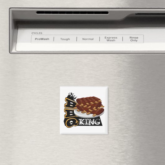 GRILLEN KING! Ribs Icon Magnet (In Situ (Geschirrspüler))