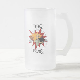 GRILLEN King T - Shirt und Geschenke Mattglas Bierglas