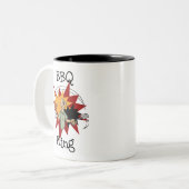 GRILLEN King T - Shirt und Geschenke Zweifarbige Tasse (Vorderseite Links)
