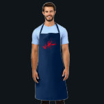 Grillen Koch der Hummerflotte Schürze<br><div class="desc">Grillen Koch Schürze der Hummermarine Blau und Rot</div>
