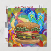 GRILLEN/Koch-Out/Party - SRF Einladung (Vorne/Hinten)