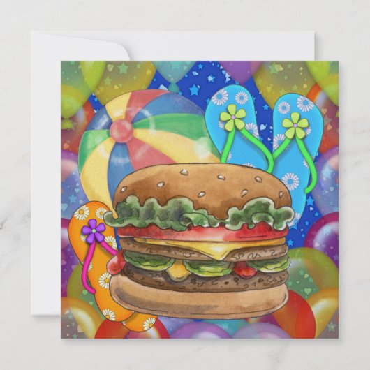 GRILLEN/Koch-Out/Party - SRF Einladung (Vorderseite)