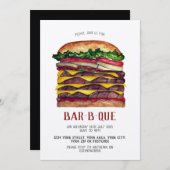 GRILLEN lädt Riesenburger ein Einladung (Vorne/Hinten)