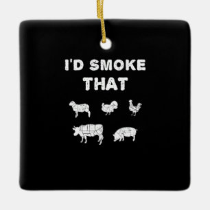 GRILLEN Liebhaber  ID Smoke, dass Koch Smoker GRIL Keramikornament
