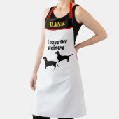 GRILLEN Lover Griller Funny Ich habe zwei Dackeln Schürze (InSitu)