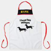 GRILLEN Lover Griller Funny Ich habe zwei Dackeln Schürze (Vorderseite)
