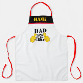 GRILLEN Lover "King of the Grill" Funny Mens Schürze (Vorderseite)