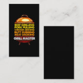 GRILLEN Lover Koch Sommermahlzeit Grillmeister Visitenkarte (Vorne/Hinten)