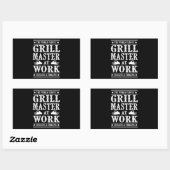 GRILLEN Lovers | Der weltberühmte Grillmeister bei Rechteckiger Aufkleber (Blatt)