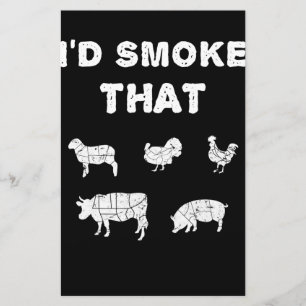 GRILLEN Lovers ID Smoke, dass Koch Smoker GRILLE Briefpapier