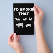 GRILLEN Lovers | ID Smoke, dass Koch Smoker GRILLE Flyer (Handgriff)