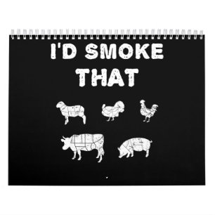 Grillen Lovers ID Smoke, dass Koch Smoker GRILLE Kalender