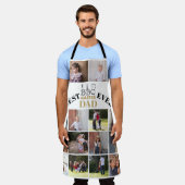 Grillen master dad Fathers Day beige Foto Schürze (Getragen)