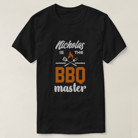 GRILLEN Master Grilling Tools Typografie T-Shirt (Design vorne)
