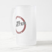 GRILLEN Master King of the Grille Mattglas Bierglas (Vorderseite Links)