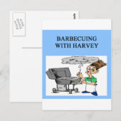 Grillen mit Ernte Postkarte (Vorne/Hinten)