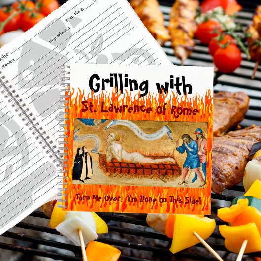 Grillen mit St. Laurent von Rom (M 022) Rezept Notizblock