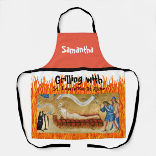Grillen mit St. Lawrence All-over-Print-Schürze Schürze