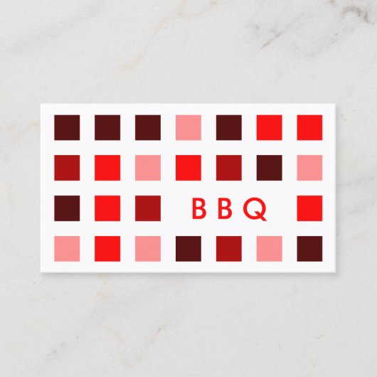 GRILLEN (Mod-Quadrate) Visitenkarte (Vorderseite)