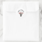 Grillen Ninja Runder Aufkleber (Tasche)