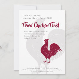 GRILLEN- oder Hühnereigenschaft-Tagesbetrieb Picni Einladung