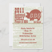 GRILLEN oder Schweinenrost Einladung (Vorderseite)