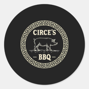 Grillen Odyssey des Griechischen Mythologiekreises Runder Aufkleber
