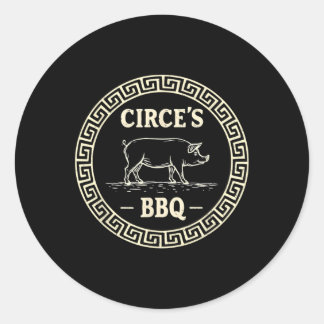 Grillen Odyssey des Griechischen Mythologiekreises Runder Aufkleber