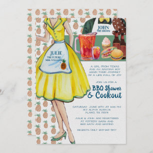 GRILLEN Paare Polterabend Vintages Paar Einladung