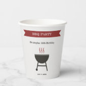 GRILLEN Party Birthday Pappbecher (Vorderseite)