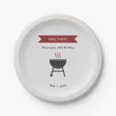 GRILLEN Party Birthday Pappteller (Vorderseite)